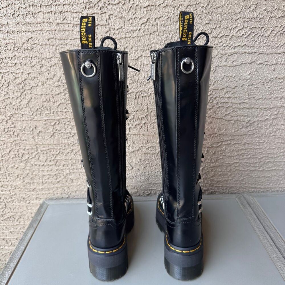Dr. Martens 1B60 LTT Max Quad Retro Sole Platform Knee Boots Metal Toe Womens 5 - Picture 4 of 16
